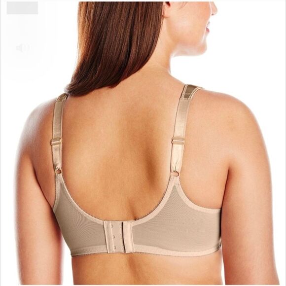 BALI Bra 40G MINIMIZER SATIN TRACINGS COMFORT STRAP UNDERWIRE Nude BRA 3562 - Picture 4 of 8